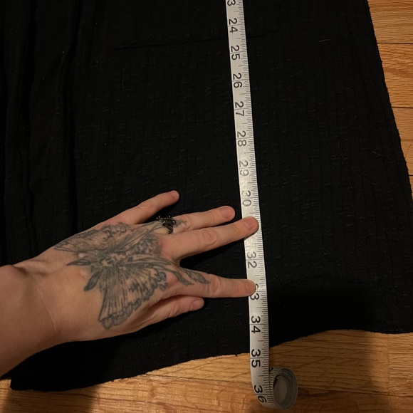 Just Be 3/4 sleeve black long cardigan - Picture 3 of 6